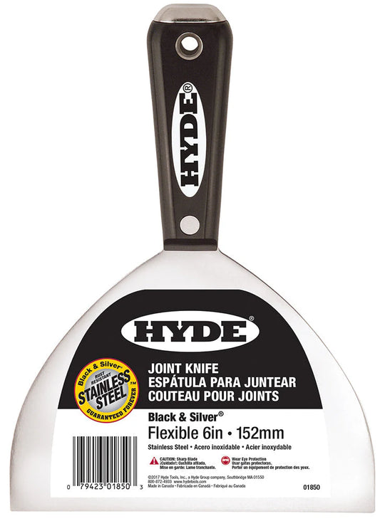 HYDE Flexible Black & Silver Stainless Hammer Head Knife