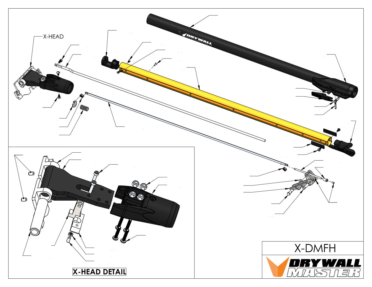 Drywall Master Warrior Extendable Flat Box Handle